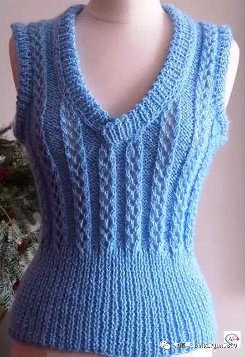 時尚流行的80款坎肩背心編織花樣，打造個性針織衣櫥
